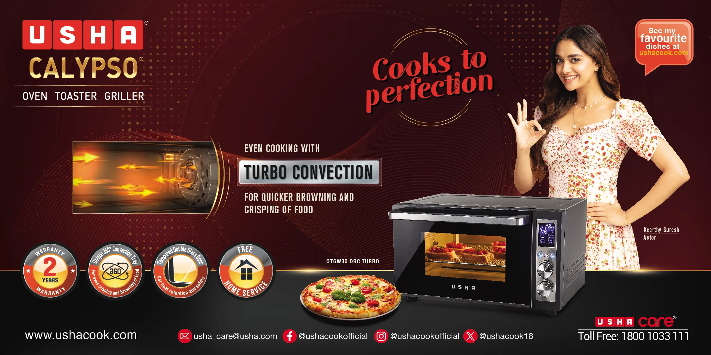 Usha Calypso Microwave