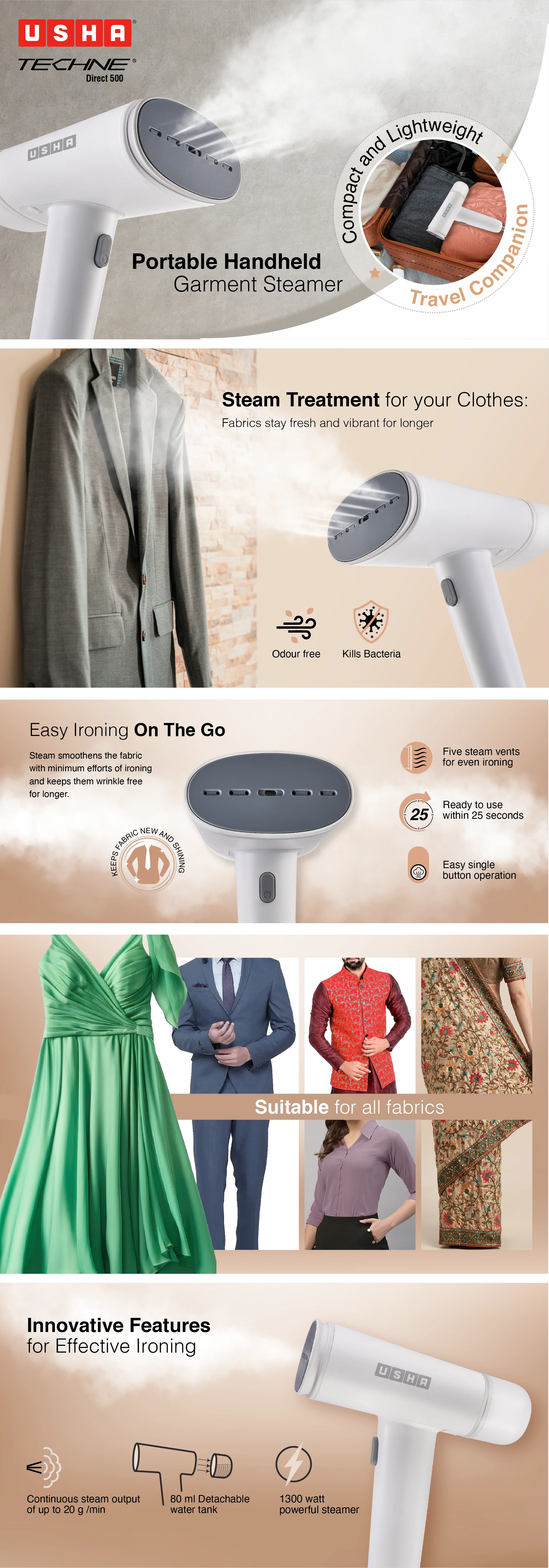 Usha Garment Steamer — image 7