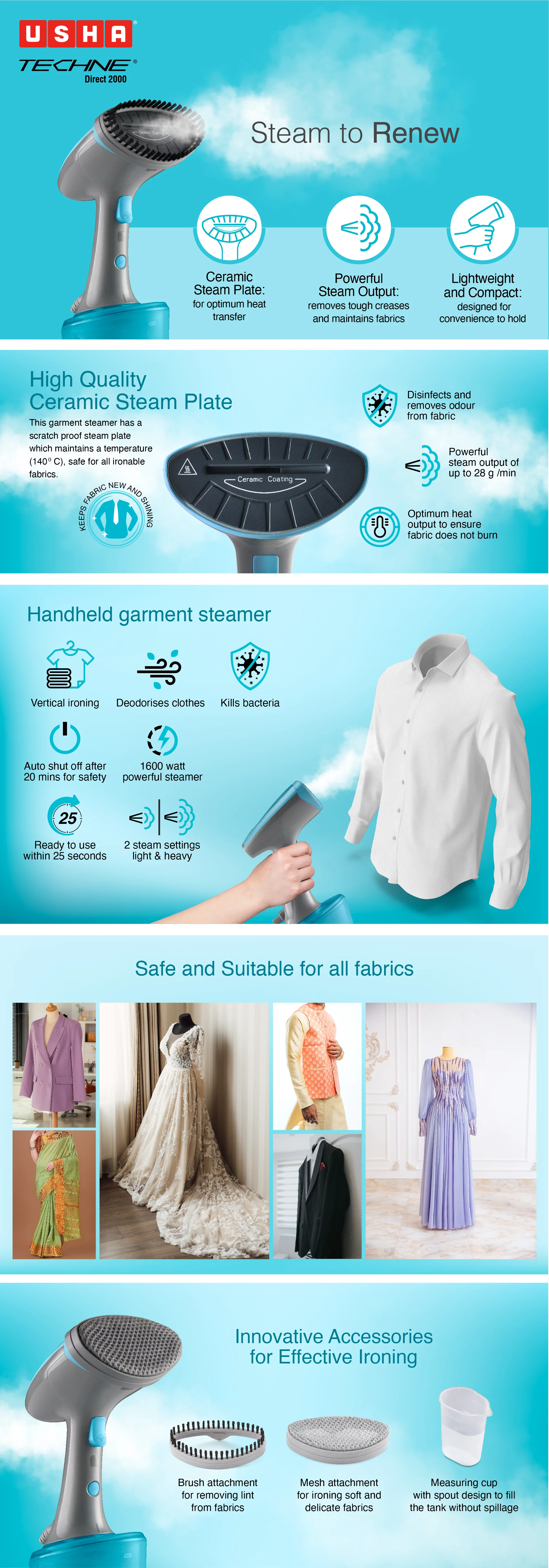 Usha Garment Steamer — image 8