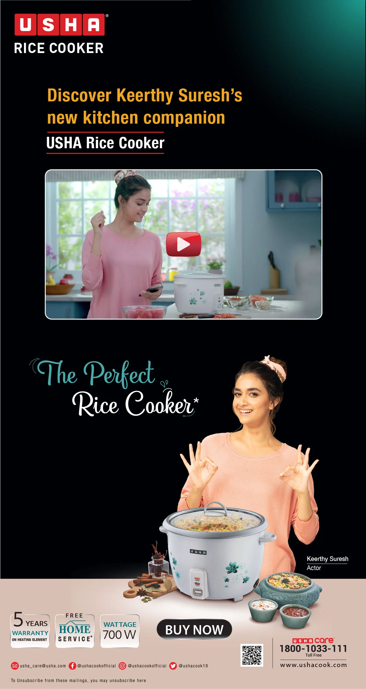 Usha Rice Cooker