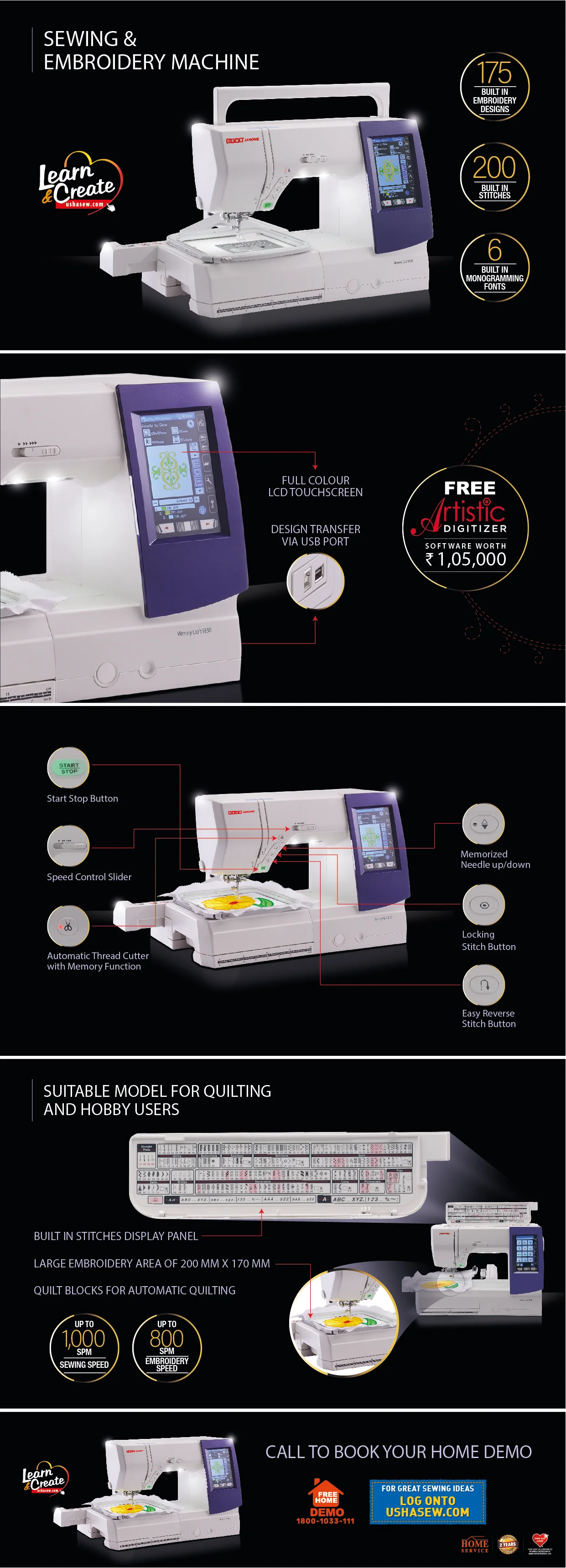Usha Sewing Machine — image 3